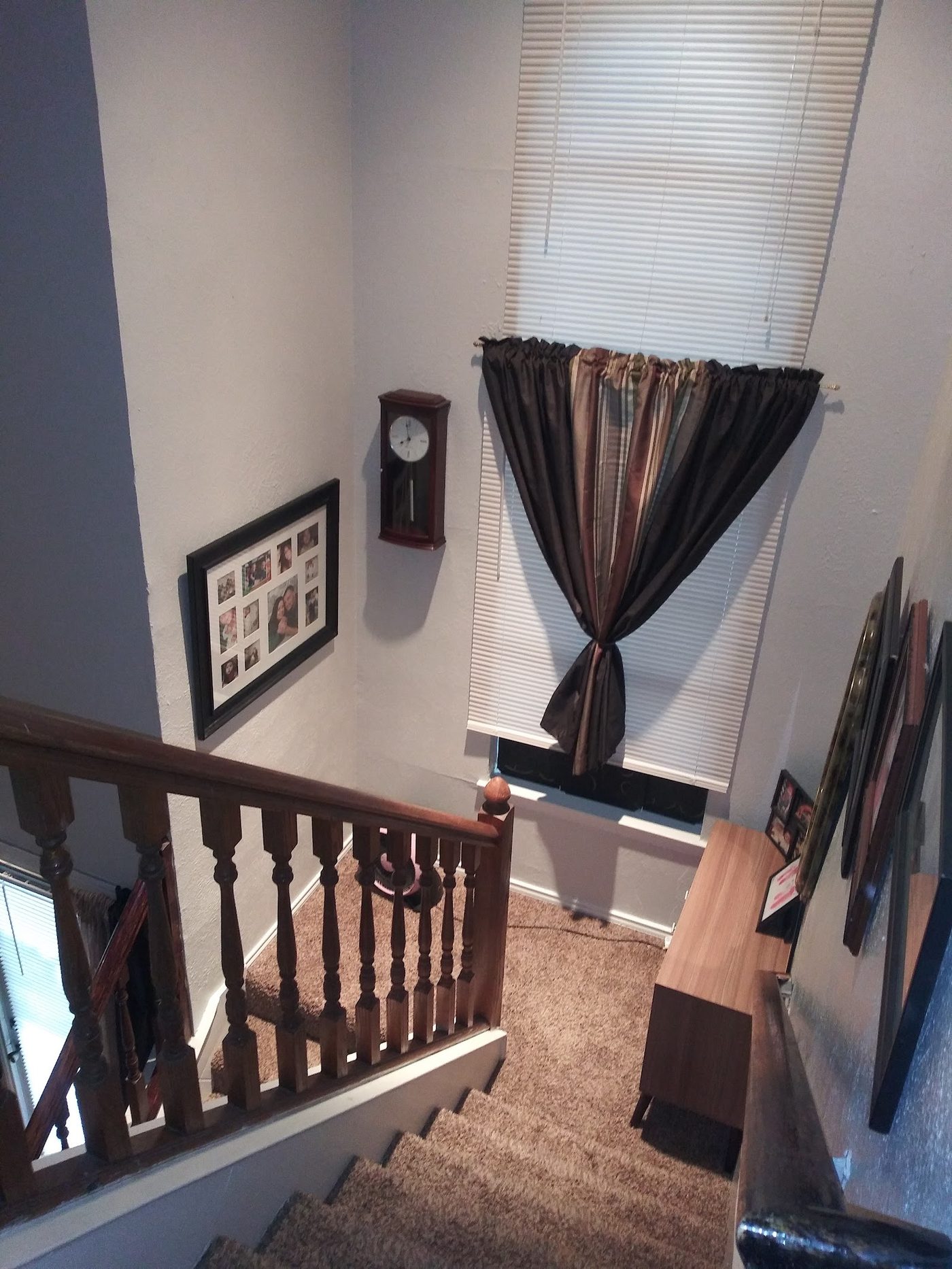 Furnished upstairs landing of a Vista Isle townhome
